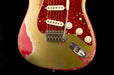 Fender Custom Shop Masterbuilt Todd Krause 1963 Stratocaster Heavy Relic Sage Green Metallic over Seminole Red