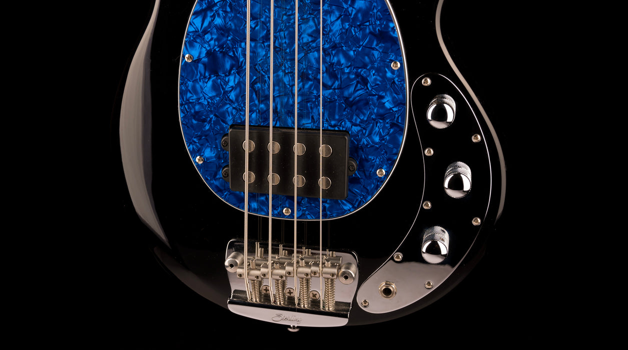 Pre Owned Ernie Ball Music Man Stingray Short Scale Bass Black With Gig Bag