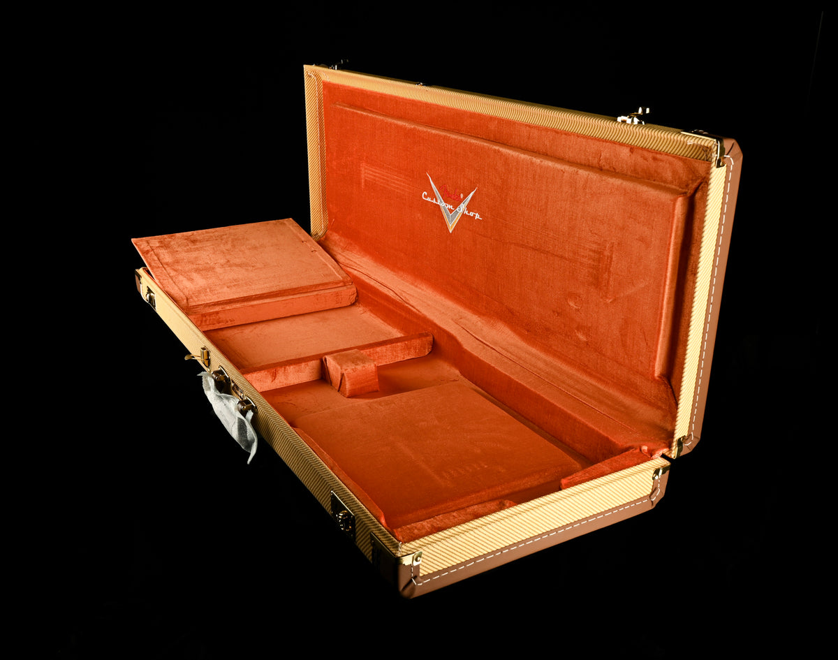 Custom Tele Case Used Fender Custom Shop G&G Deluxe Tweed Stratocaster Telecaster Case ...