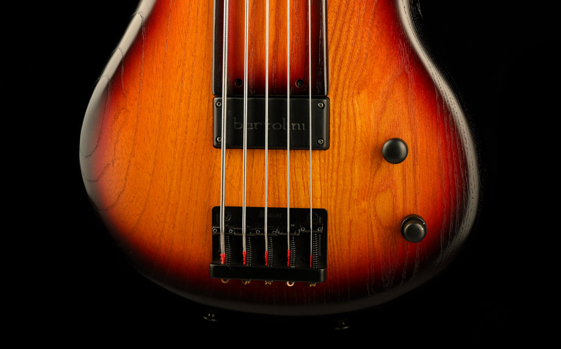 Used Ibanez GWB205 Gary Willis Fretless 5-String Electric Bass Tequila Sunrise Flat with Gig Bag