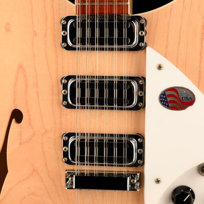 Pre Owned Rickenbacker 1993 Plus 12 String Mapleglo Semi Hollow Electric Guitar Townshend With OHSC
