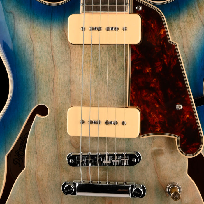 Pre Owned D'Angelico	Premier Series DC Boardwalk Semi-Hollow Blue Burst With Gig Bag