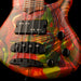 Mayones Cali4 Bass (17.5" Scale) Acid Trip  Custom Swirl With Case One of a Kind