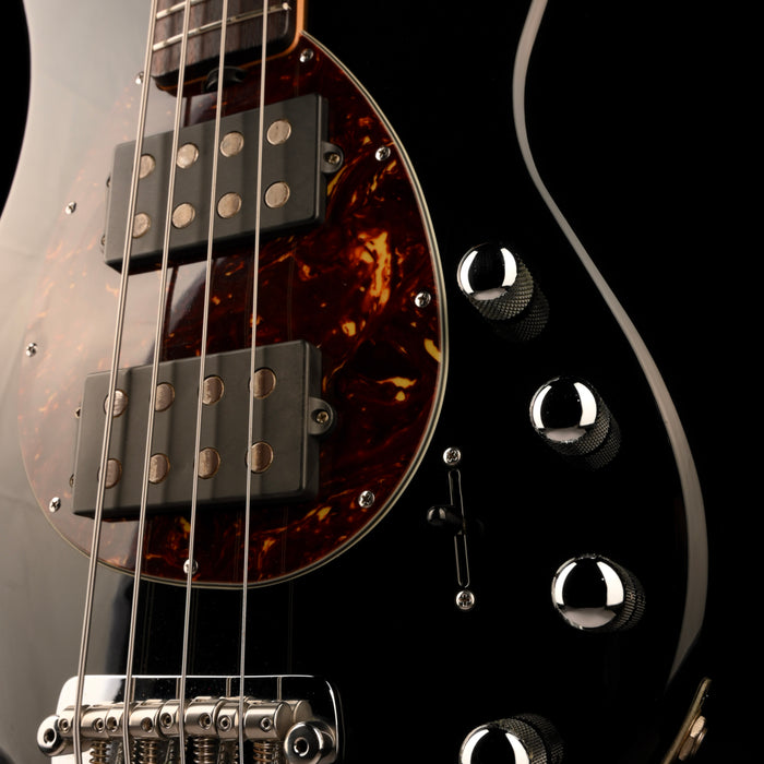 Pre Owned 2007 Ernie Ball Music Man USA Sterling 4 HH Black Bass With OHSC
