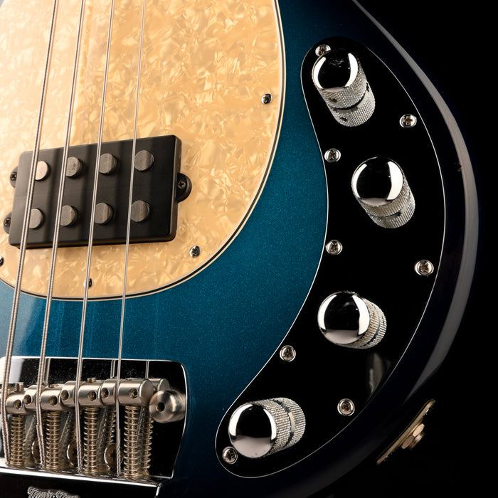 Used 2004 Ernie Ball Music Man Stingray 4 Tectonic Blue With OHSC