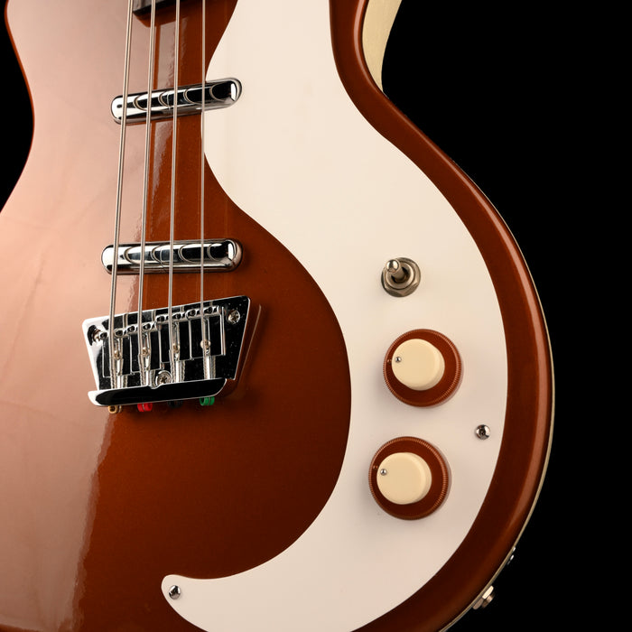 Used Danelectro Shorthorn Short-Scale Electric Bass Copper Burst with Gig Bag