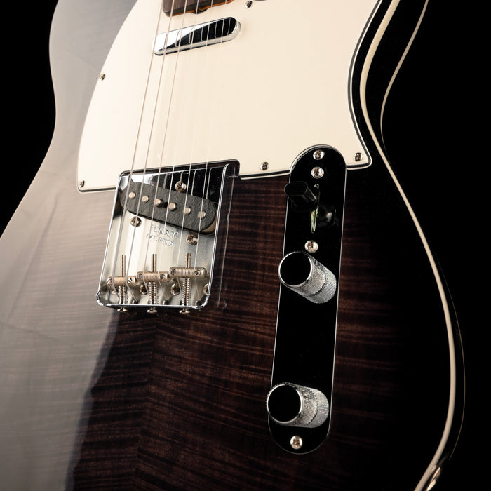 Fender Custom Shop 1960 Telecaster Custom Flametop NOS Ebony Transparent With Case