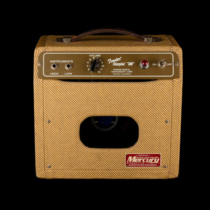 Pre Owned Fender Champion 600 Tweed Guitar Amp Combo With Mercury Magnetics