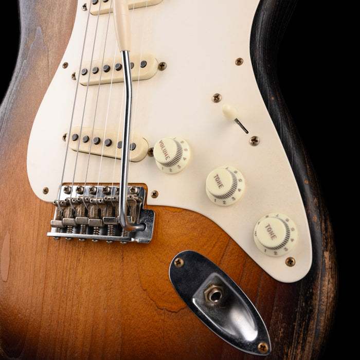Fender Custom Shop Masterbuilt Paul Waller 1957 Stratocaster Heavy Weathered 2-Tone Sunburst With Case
