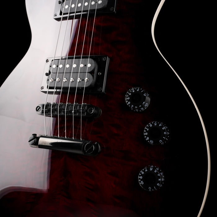 Used ESP LTD EC-256QM See Through Black Cherry Sunburst