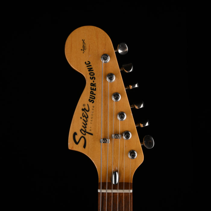 Used 1997 Squier Vista Series Made In Japan Super-Sonic Black With Gig Bag