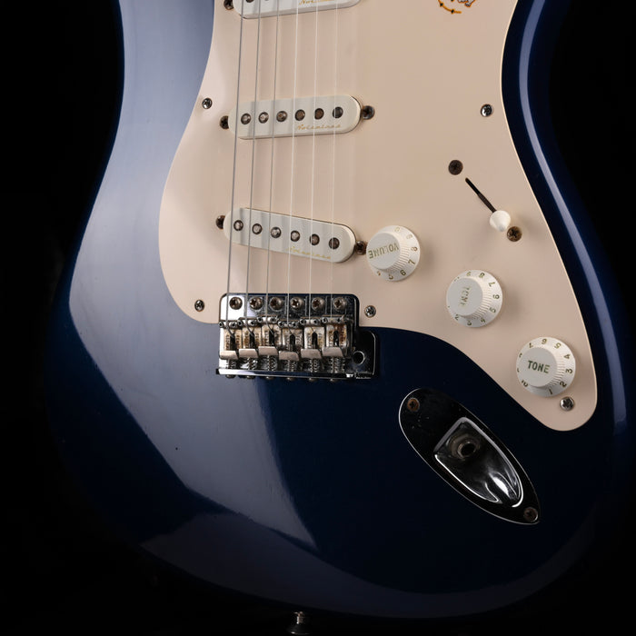 Pre Owned 2002 Fender Limited Edition Eric Clapton Stratocaster Midnight Blue Electric Guitar With OHSC