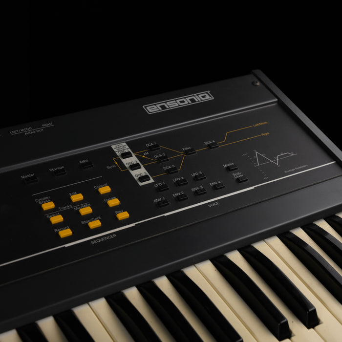 Vintage 1987 Ensoniq ESQ-1 Polyphonic Synthesizer With Gig Bag