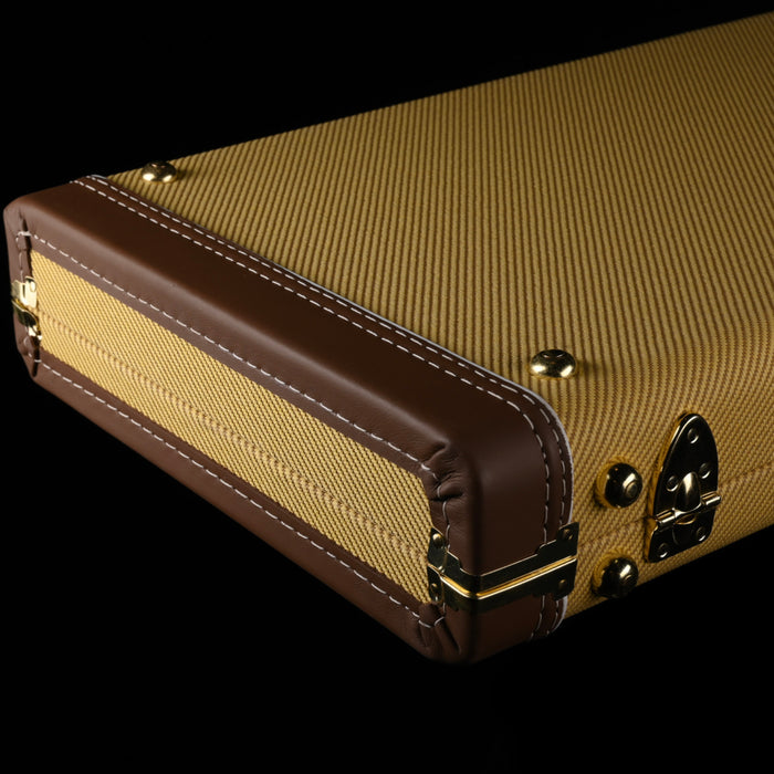 Used Fender Custom Shop G&G Deluxe Tweed Stratocaster Telecaster Case With Oxblood Interior