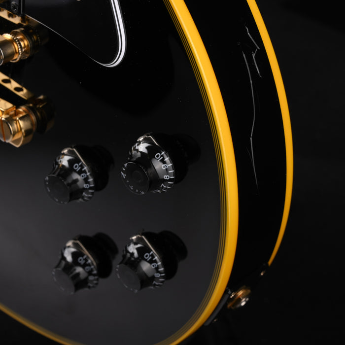 Used Epiphone Joe Bonamassa Les Paul Custom Black Beauty Ebony Outfit With OHSC