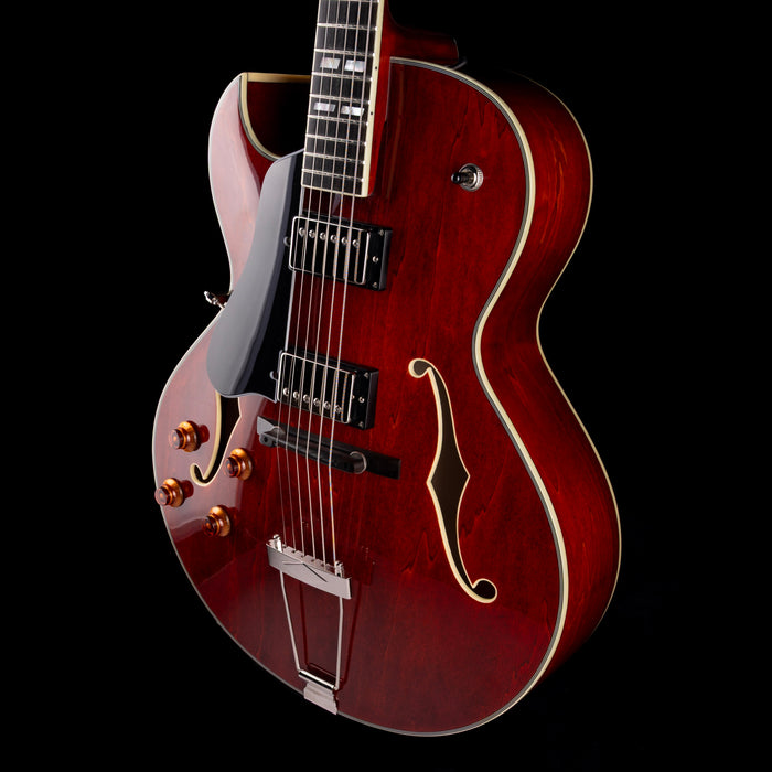 Pre Owned Eastman AR372ce Archtop Truetone Classic Finish Faded Cherry Left-Handed With OHSC