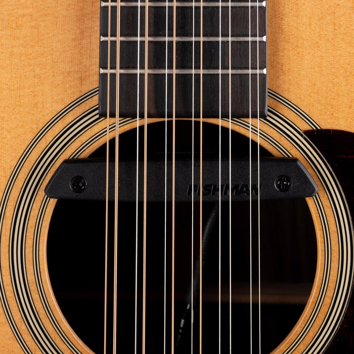 Used Martin HD12-28 Natural With Fishman Rare Earth Magnetic Pickup Acoustic Electric Guitar With OHSC