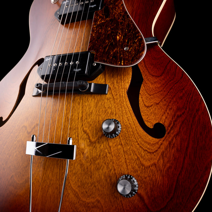 Used Godin 5th Avenue Kingpin Cognac Burst 2-P90 With Gig Bag