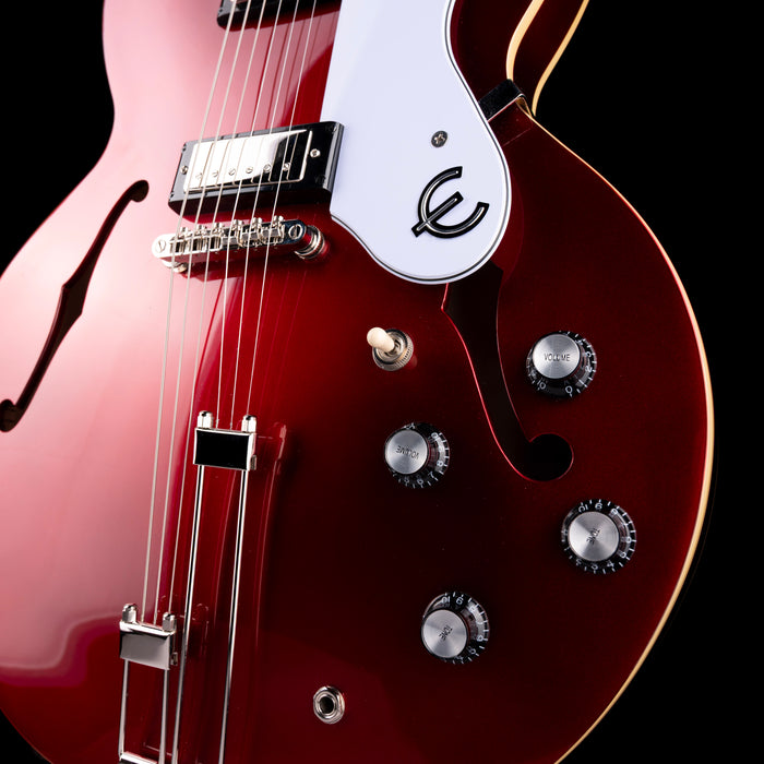 Pre Owned Epiphone Riviera Semi-Hollow Sparkling Burgundy With Gig Bag