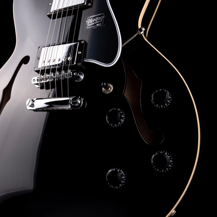 Heritage Standard H-535 Semi-Hollow Ebony Electric Guitar with Case