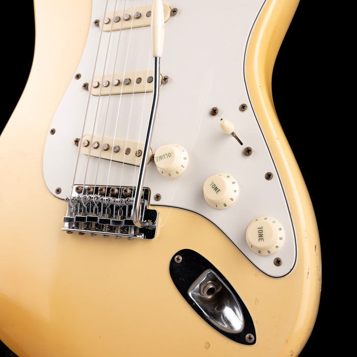 Vintage 1974 Fender Stratocaster Maple Fingerboard Olympic White With OHSC