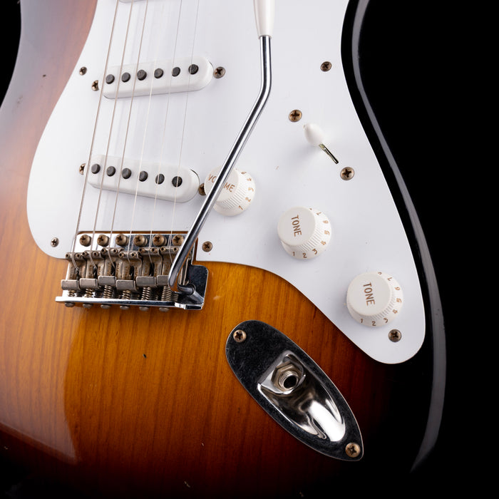 Used 2024 Fender Custom Shop Limited Edition 70th Anniversary 1954 Stratocaster Journeyman Relic Wide-Fade 2-Color Sunburst with OHSC
