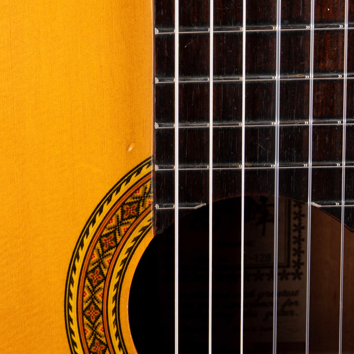 Pre Owned Takamine Made In Japan Model C-128 Nylon Classical Guitar Natural