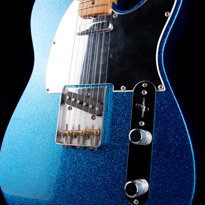 Used Fender Artist Series J Mascis Tele Bottle Rocket Blue Flake With Gig Bag