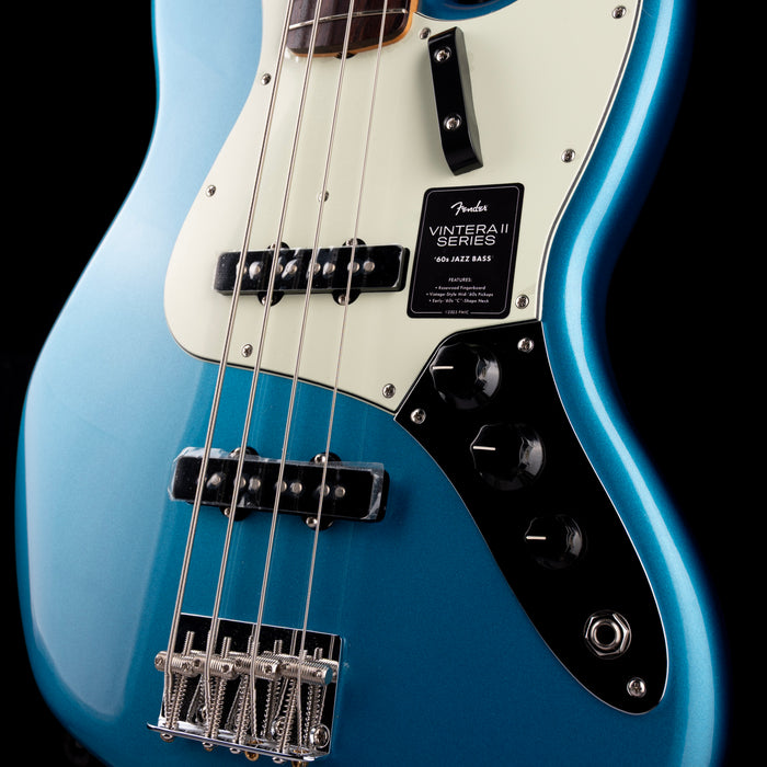Used 2023 Fender Vintera II 60s Jazz Bass Lake Placid Blue With Gig Bag