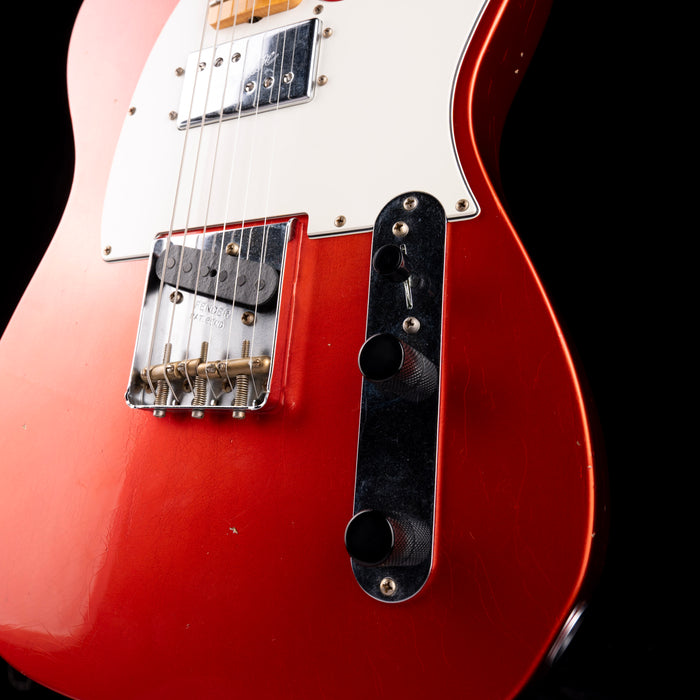 Pre Owned 2024 Fender Custom Shop Postmodern Telecaster HS Journeyman Relic, Faded Aged Candy Tangerine With OHSC