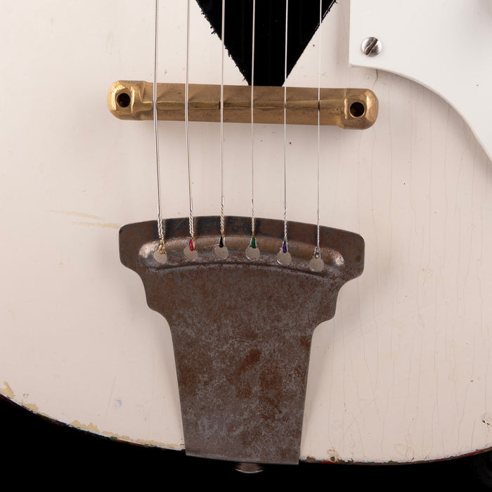 Vintage 1954-58 Kay K-136 Black & White Electric Guitar with Gig Bag