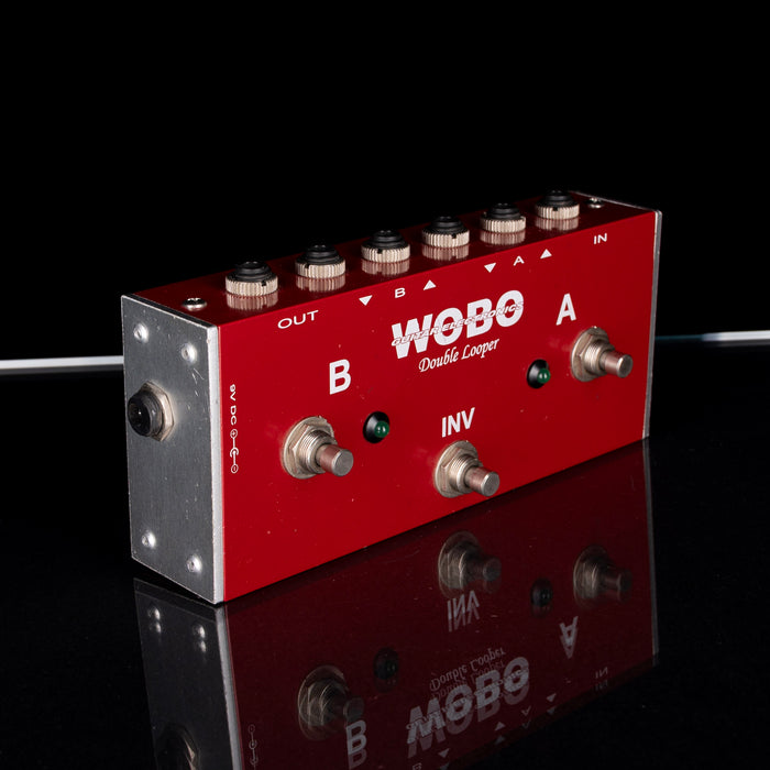 Used WOBO Guitar Electronics Double Looper Red