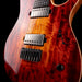 Mayones Duvell Elite 7 (26.5" Scale) Curly Poplar Top Lava Burst with Soft Case