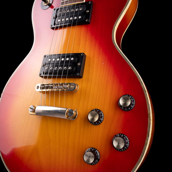 Used 1982 Aria Custom LP-Style (Bolt-On) Cherry Sunburst Electric Guitar With OHSC