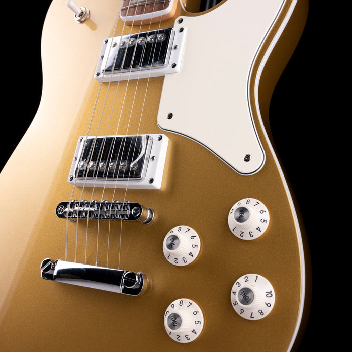 Pre Owned Squier Limited Edition Paranormal Troublemaker Telecaster Deluxe Aztec Gold With Gig Bag