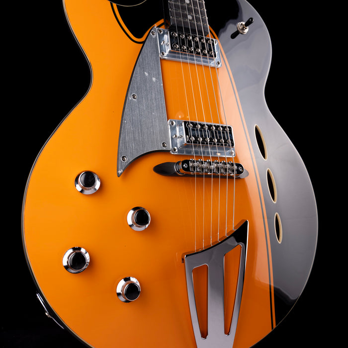 Pre Owned 2024 Eastwood	Backlund Rockerbox II Left-Handed Orange Stain With Gig Bag