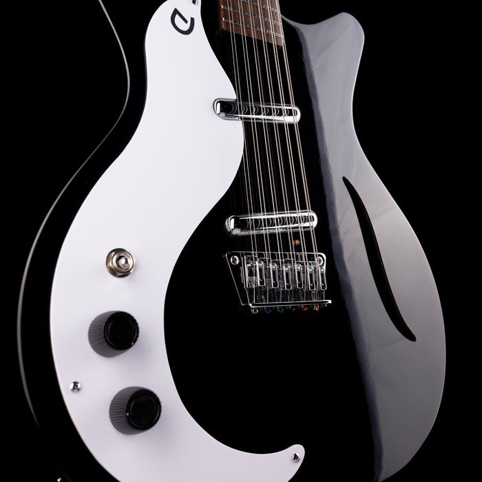 Pre Owned 2023 Danelectro '59 12-String Left-Handed Black With Gig Bag