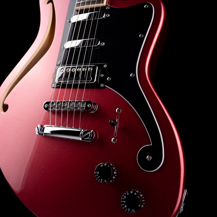Pre Owned D'Angelico Premier Bedford SH Oxblood Semi-Hollow Body Guitar