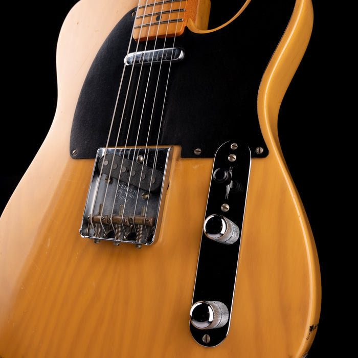 Pre Owned 1991 Fender American Vintage 1952 Telecaster Butterscotch Blonde With OHSC