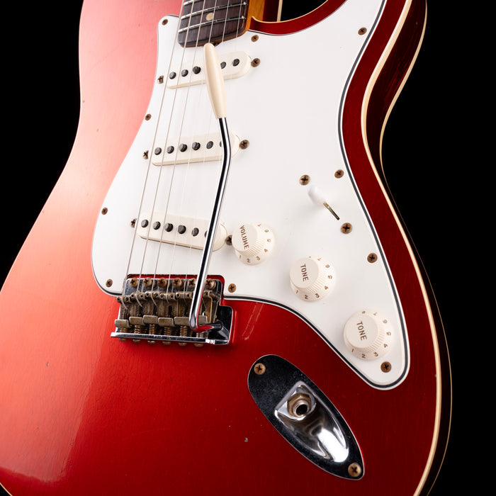 Used 2021 Fender Custom Shop Limited Edition Double-Bound Stratocaster Journeyman Relic Aged Candy Tangerine with Case