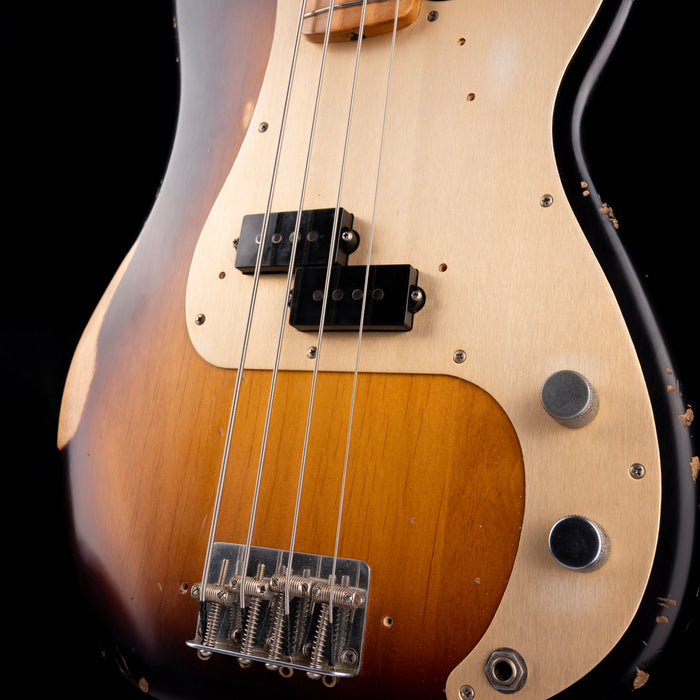 Used 2009 Fender Road Worn 50's Precision Bass 2-Tone Sunburst