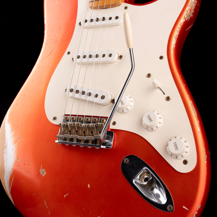 Used 2008 Fender Custom Shop Limited Edition Ultimate Vintage Stratocaster Heavy Relic Candy Tangerine with OHSC