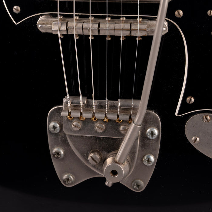 Vintage 1967 Hagstrom H-2 Black Electric Guitar With Gig Bag