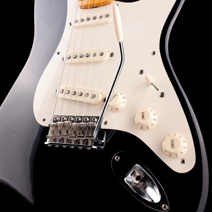 Pre Owned 2011 Fender Eric Johnson Stratocaster Black Autographed With OHSC