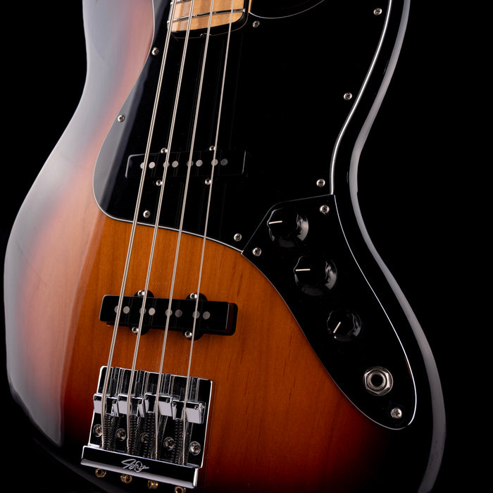 Used 2020 Fender Geddy Lee Jazz Bass 3-Tone Sunburst With Gig Bag