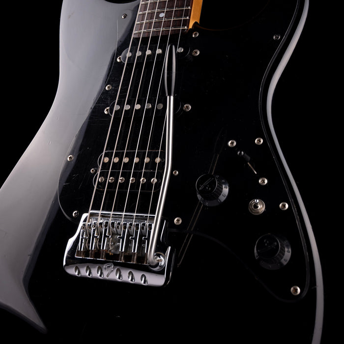 Pre Owned 1986 Fender Made In Japan Contemporary Stratocaster HSS Black With HSC