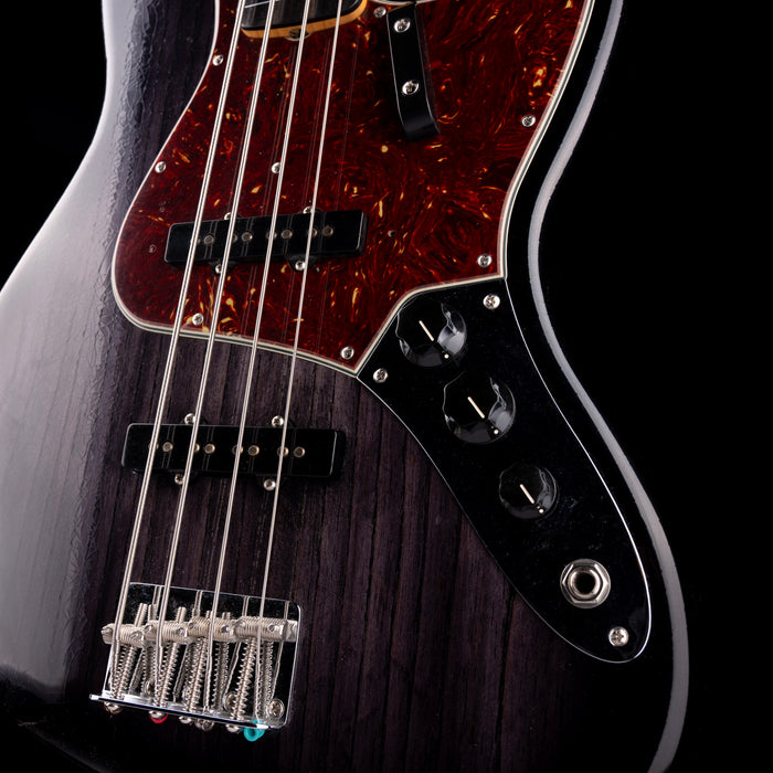 Fender Custom Shop 1964 Jazz Bass Fretless Closet Classic Ebony Transparent With Case