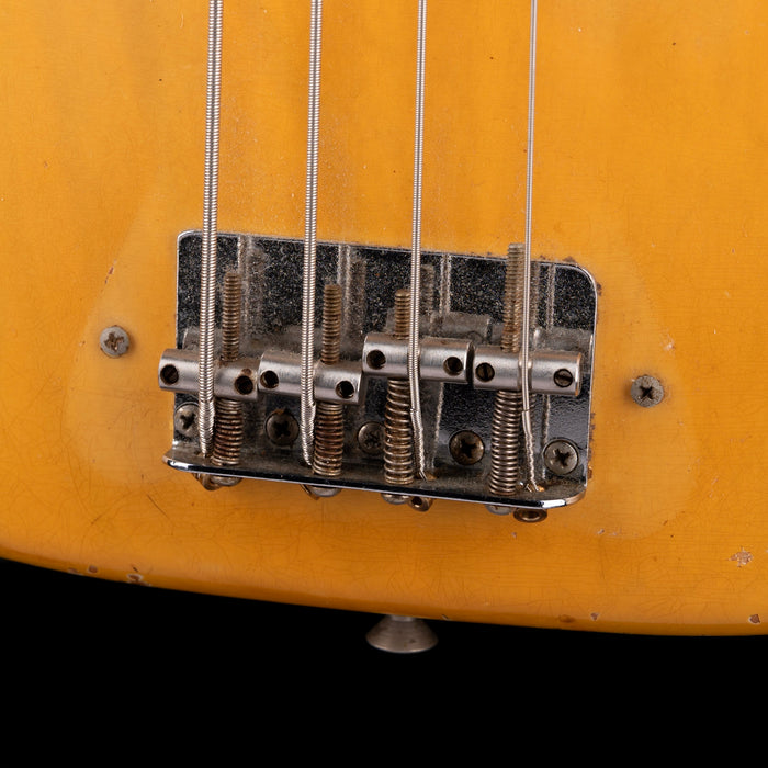 Pre Owned Vintage 1974 Fender Precision Bass Blonde With Case