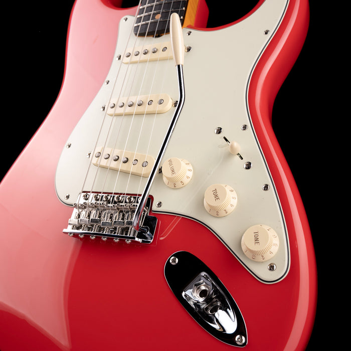 Pre Owned 2025 Fender Limited Edition American Vintage II 1961 Stratocaster AAA Flame Maple - Fiesta Red With OHSC