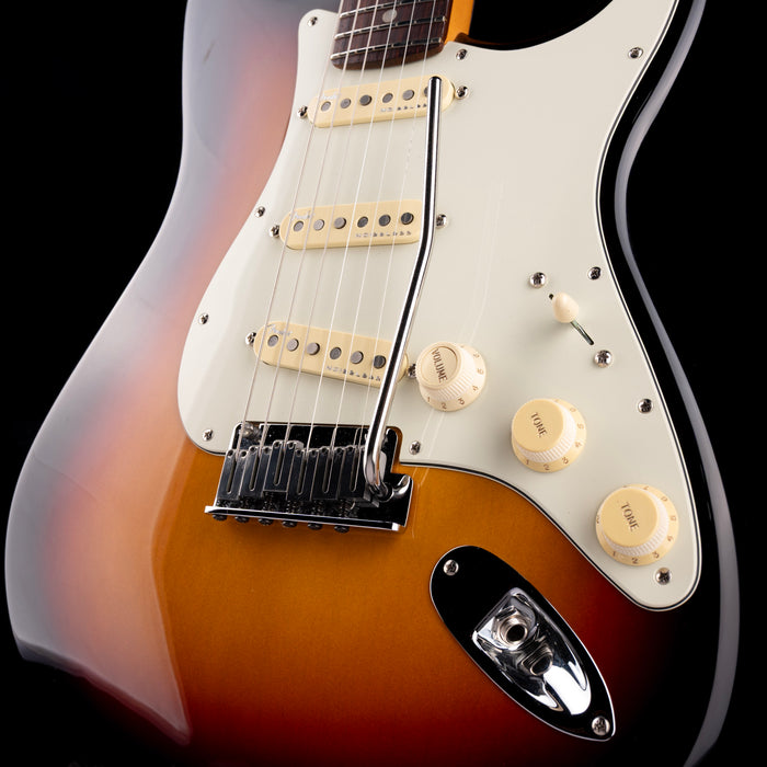 Pre Owned 2023 Fender American Ultra Stratocaster Ultraburst Electric Guitar W OHSC